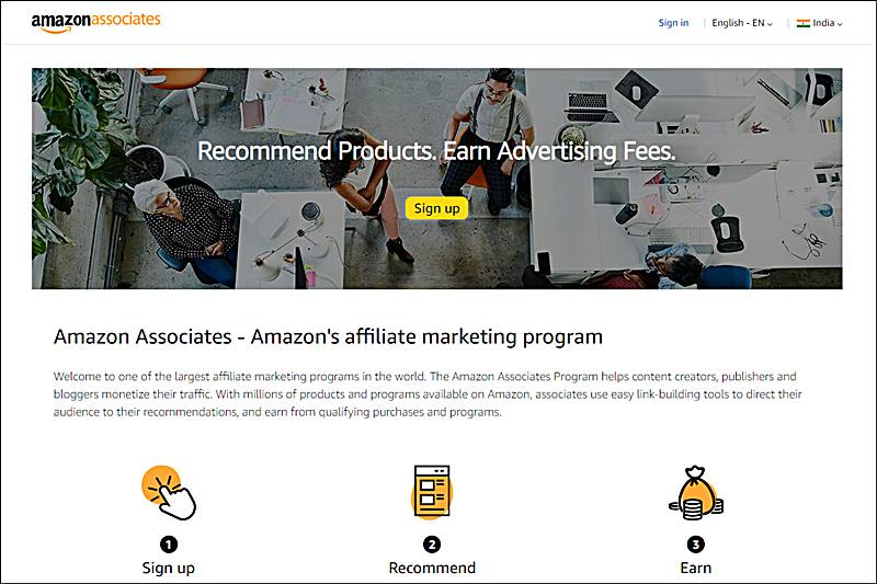 amazon affiliate marketing website